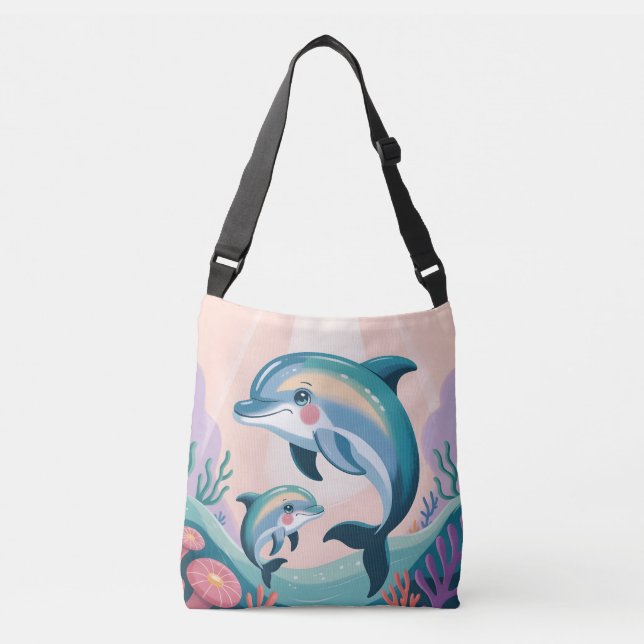 Bolsa Ajustável Dolphin Mom and Baby (Frente)