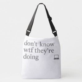 Bolsa Ajustável Don’t Know WTF They’re Doing | Soft Grunge Glitch