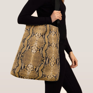 Bolsa Ajustável Dourada exótica, Constrengo Snakeskin