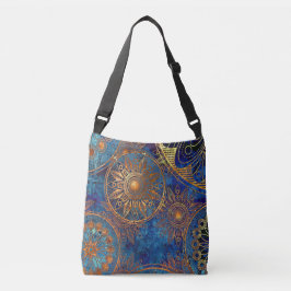 Bolsa Ajustável Dourado e azul