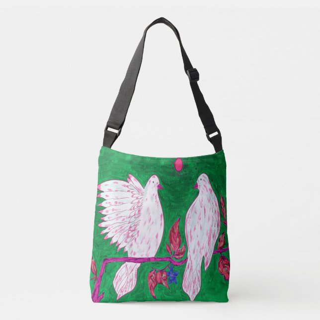 Bolsa Ajustável Dove Love Crossbody (Frente)