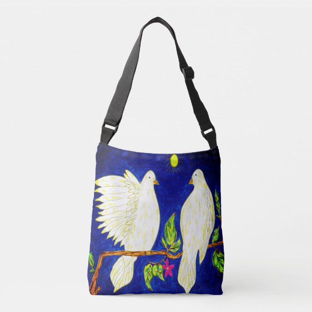 Bolsa Ajustável Dove Love Crossbody (Frente)