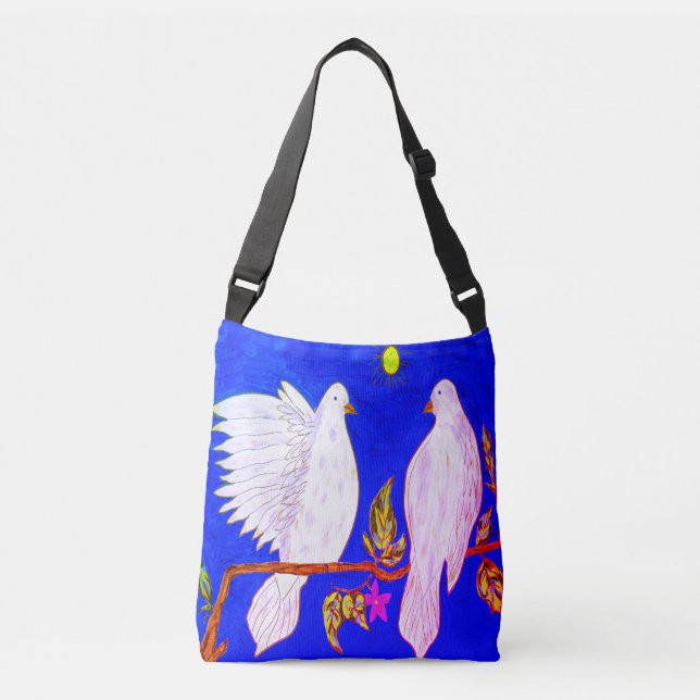 Bolsa Ajustável Dove Love Crossbody (Frente)