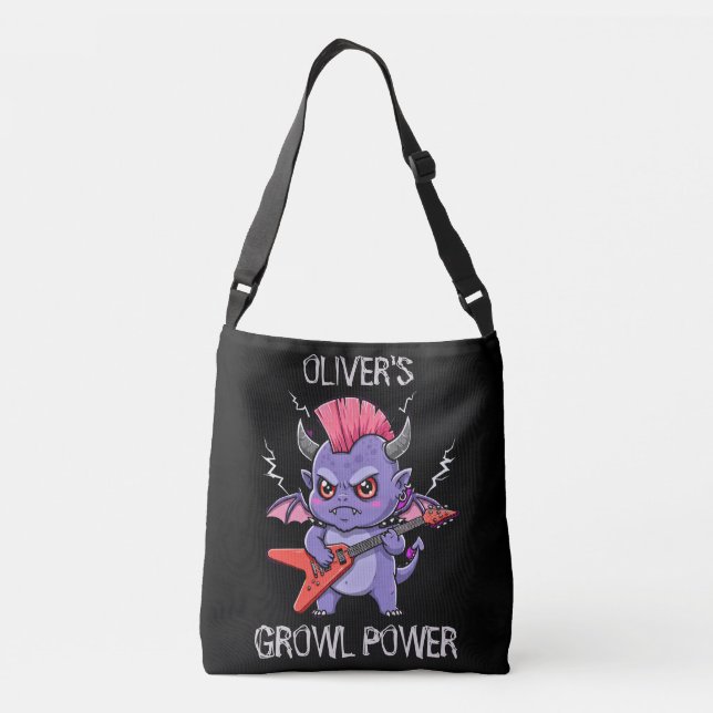 Bolsa Ajustável Dragão Bebê Balançando - Poder do Rugido (Verso)