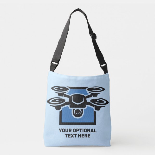 Bolsa Ajustável Drone de Texto Personalizado (Frente)