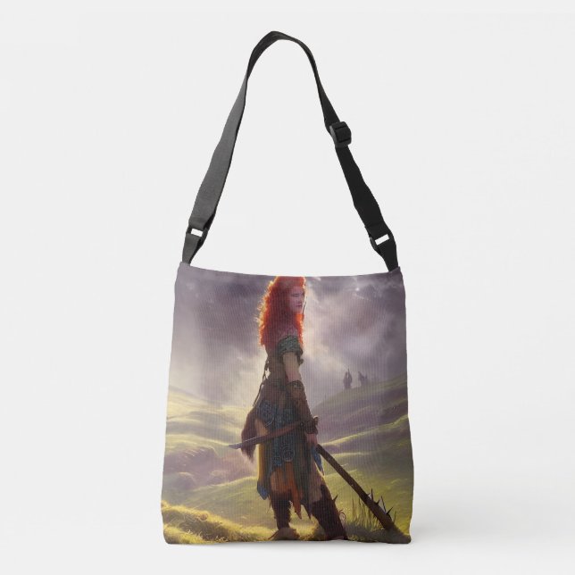 Bolsa Ajustável Druid Warrior Princesa Fantasy Art (Verso)