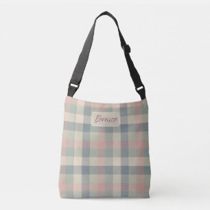 Bolsa Ajustável Dusty Pastel Checks