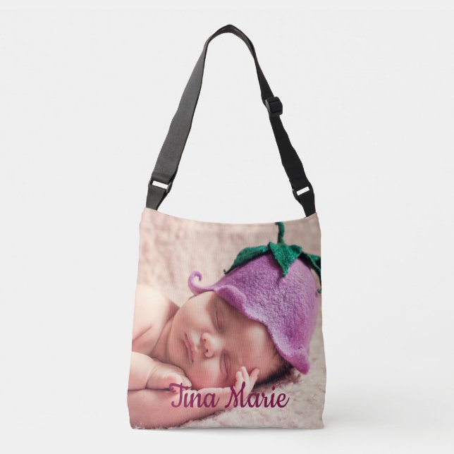 Bolsa Ajustável É uma Chá de fraldas Rosa Menina (Frente)