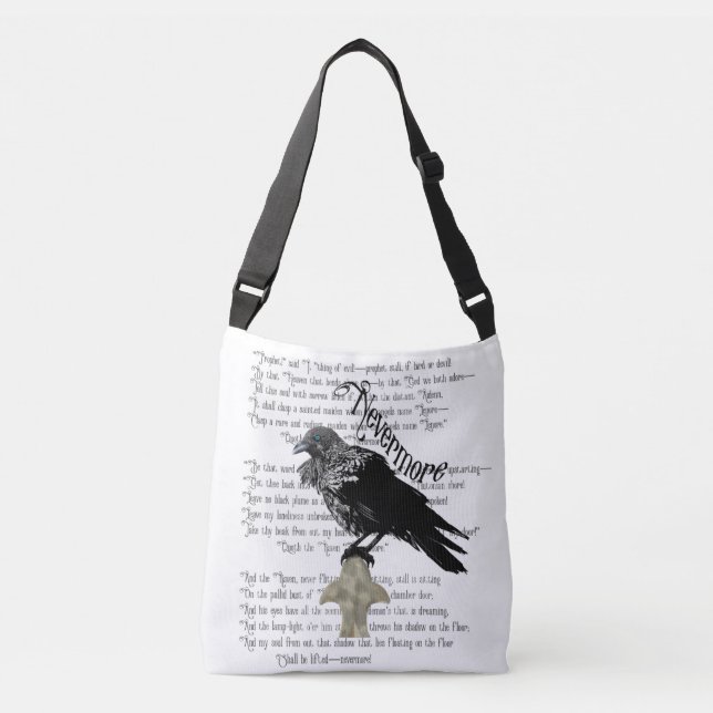 Bolsa Ajustável Edgar Allan Poe é o Raven (Frente)