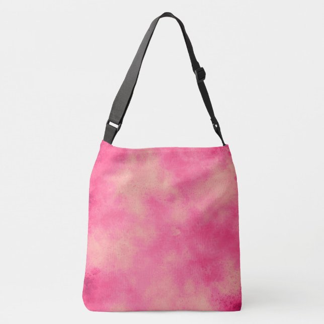 Bolsa Ajustável Efeito da nuvem de tempestade na moda Rosa (Verso)