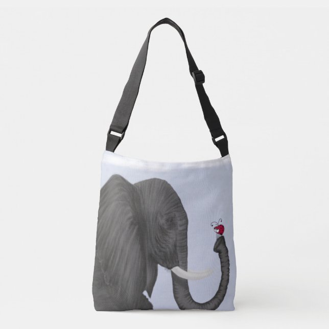 Bolsa Ajustável Elefante Adorável e Ladybug Bonito (Frente)