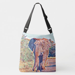 Bolsa Ajustável elefante aquarell
