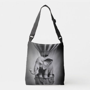 Bolsa Ajustável Elefante bebê em balão de ar quente