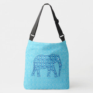 Bolsa Ajustável Elefante de flor de lótus - turquesa