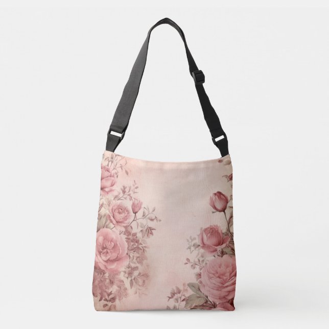Bolsa Ajustável Elegância das Rosas (Frente)