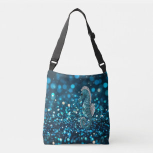 Bolsa Ajustável Elegância em Movimento: Aqua Seacavalo em Aqua Bok