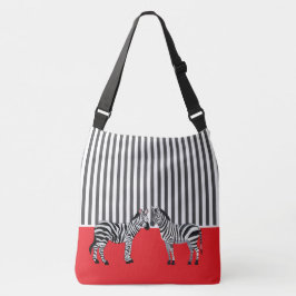 Bolsa Ajustável Elegante correspondente a preto e branco zebra ver
