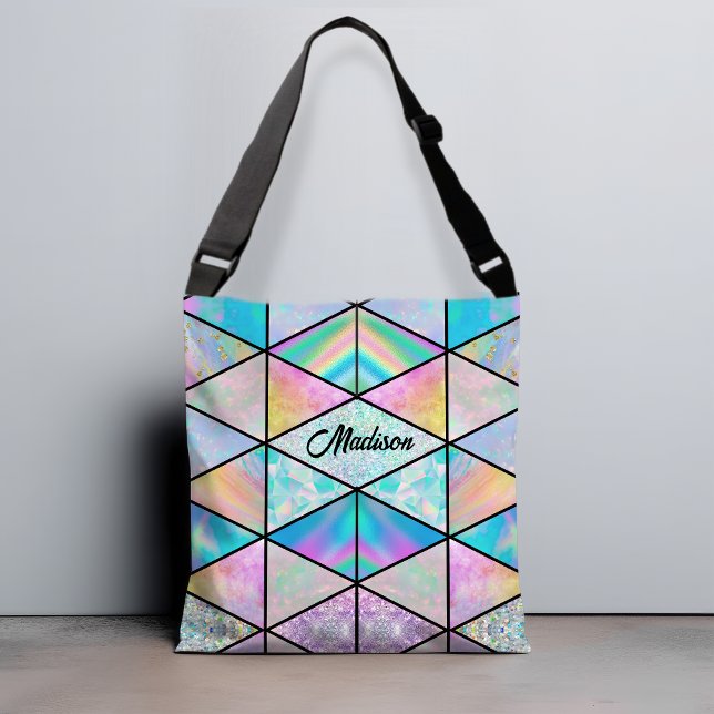 Bolsa Ajustável Elegante holográfico colorido (Criador carregado)