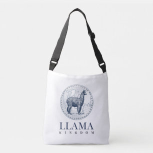 Bolsa Ajustável Elegante Llama com texto Globe e Reino Llama