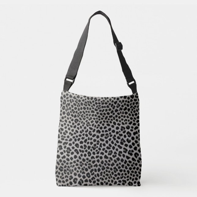 Bolsa Ajustável Elegante Trendy Luxury Coleção Branca de Leopardo (Frente)