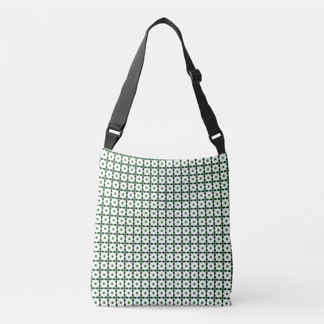 Bolsa Ajustável Emerald Gemstone Art, Verde (Frente)