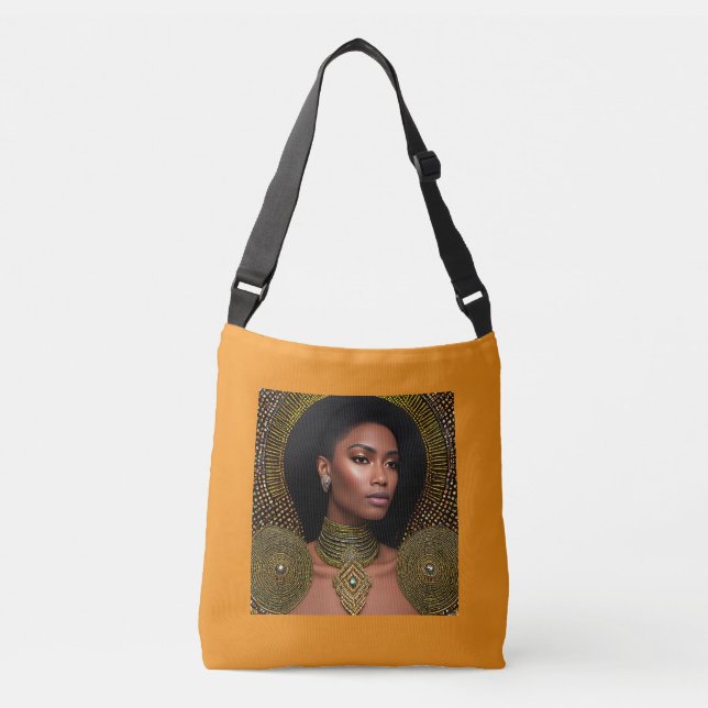 Bolsa Ajustável Empoderamento da Elegância Étnica: História Negra (Frente)