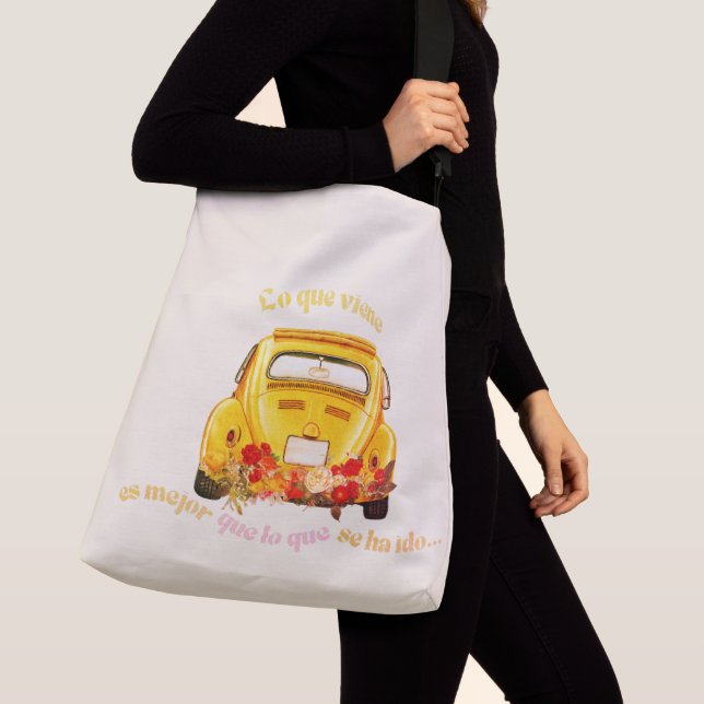 Bolsa Ajustável Empower Latina Positive Message Wording Cute Buggy (Close Up)