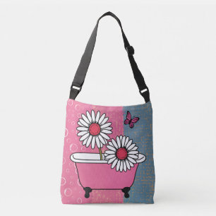 Bolsa Ajustável Encantadora Daisy Bathtub com Design de borboleta