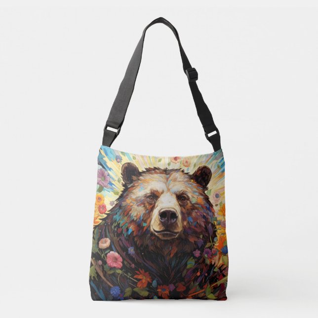 Bolsa Ajustável Encantamento De Animais Coloridos (Frente)