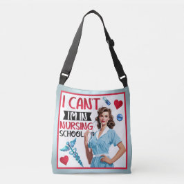 Bolsa Ajustável Enfermeira Nostálgica Bonita Pinup_ Estou na Escol