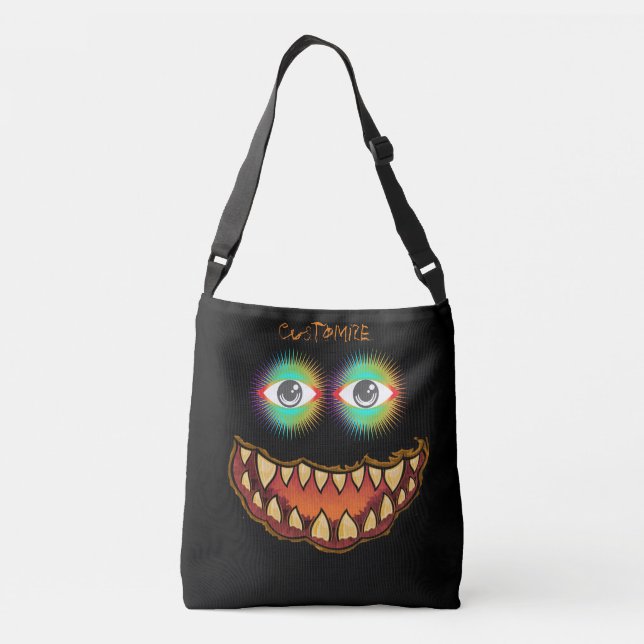 Bolsa Ajustável Engraçado Jack o'lantern Thunder_Cove (Verso)