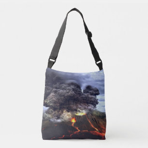 Bolsa Ajustável Entrando em erupção o vulcão na montanha