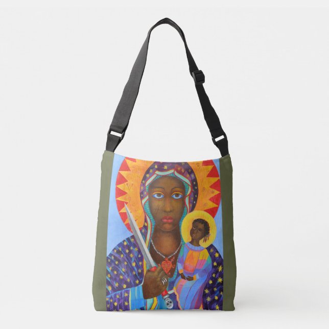Bolsa Ajustável Erzulie Dantor Black Madonna Voodoo Lwa (Frente)