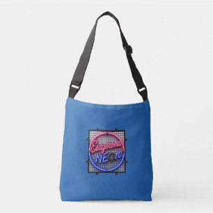 Bolsa Ajustável Esageroma Neon - Design Retro Synthwave dos Anos 8