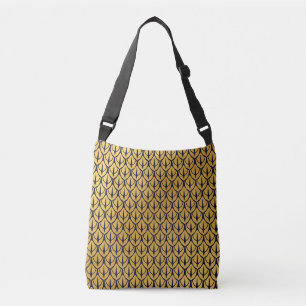 Bolsa Ajustável Escamas de Dragão Art Deco - Escamas Azuis e Doura