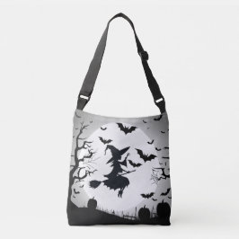 Bolsa Ajustável Escova de Bruxa, Estilo Gótico, Saco de Halloween