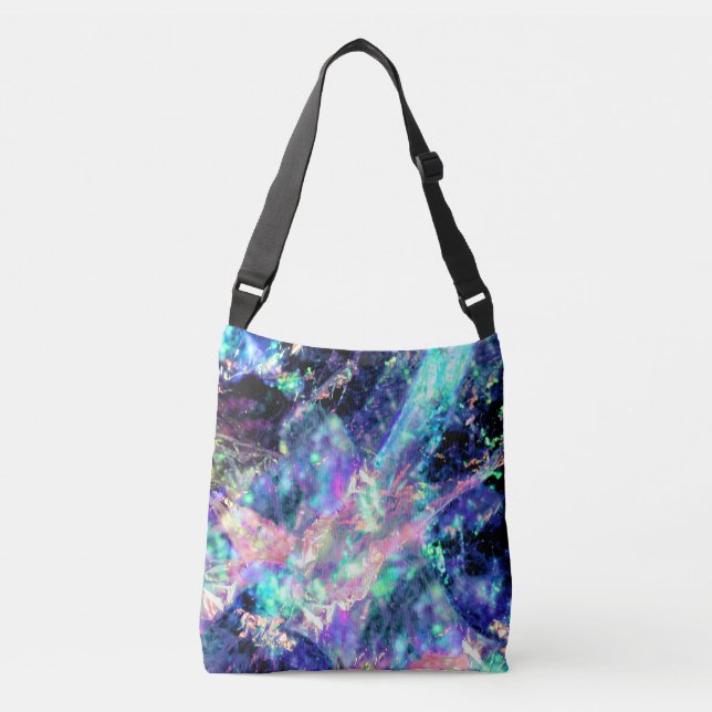 Bolsa Ajustável escuridão e luz, opal escuro: (Frente)