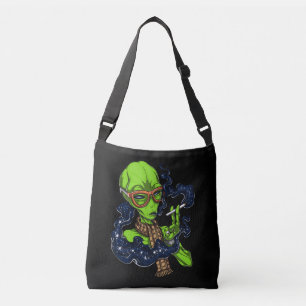 Bolsa Ajustável Espaço de Alienígena hipster Fumando Extraterrestr