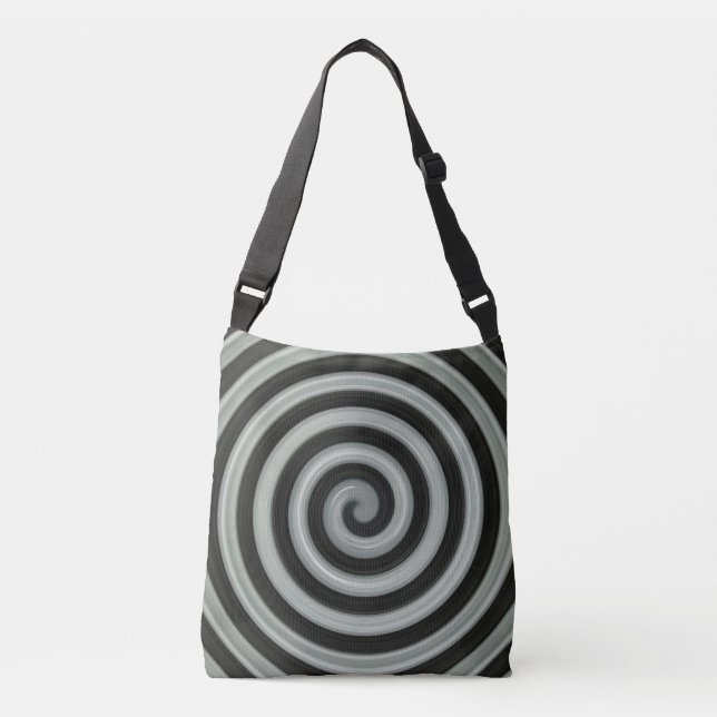 Bolsa Ajustável espiral preto e branco grande (Frente)