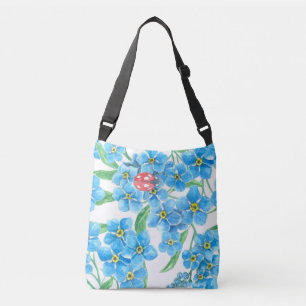 Bolsa Ajustável Esquece-me de um padrão floral intransigente