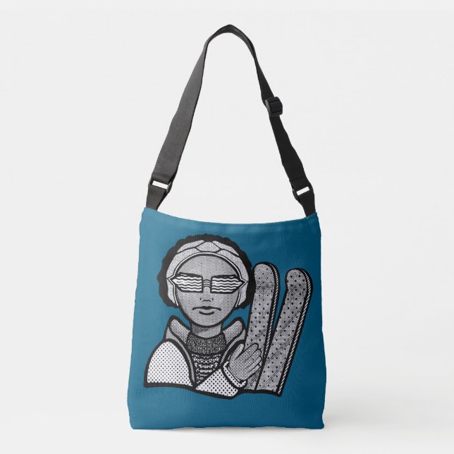 Bolsa Ajustável Esquiando no inverno (Frente)