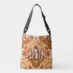 Bolsa Ajustável Esquilo de outono em branco
