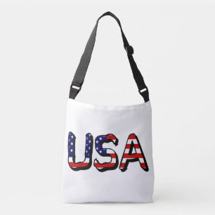 Bolsa Ajustável Estados Unidos sobrepostos à US Flag cbcn Crossbo