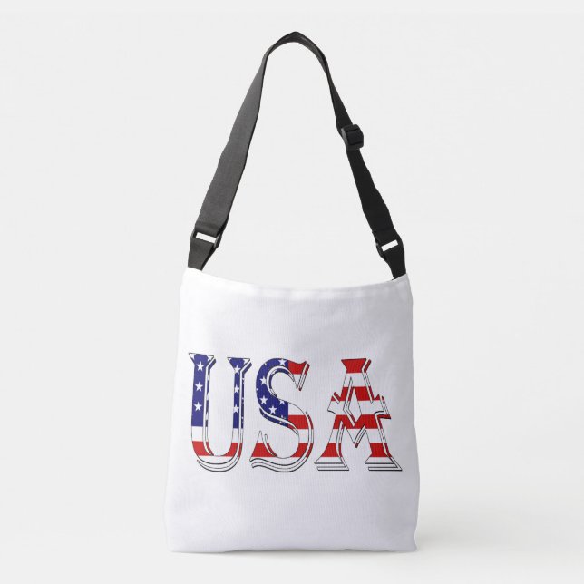 Bolsa Ajustável Estados Unidos sobrepostos no canal de bandeira do (Frente)