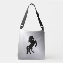 Estalhão Negro/Cavalo em Prata