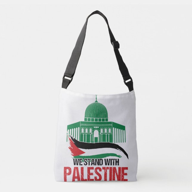 Bolsa Ajustável Estamos com a Palestina (Frente)