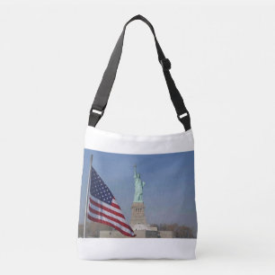Bolsa Ajustável Estátua da Liberdade e Bandeira Americana Patrióti