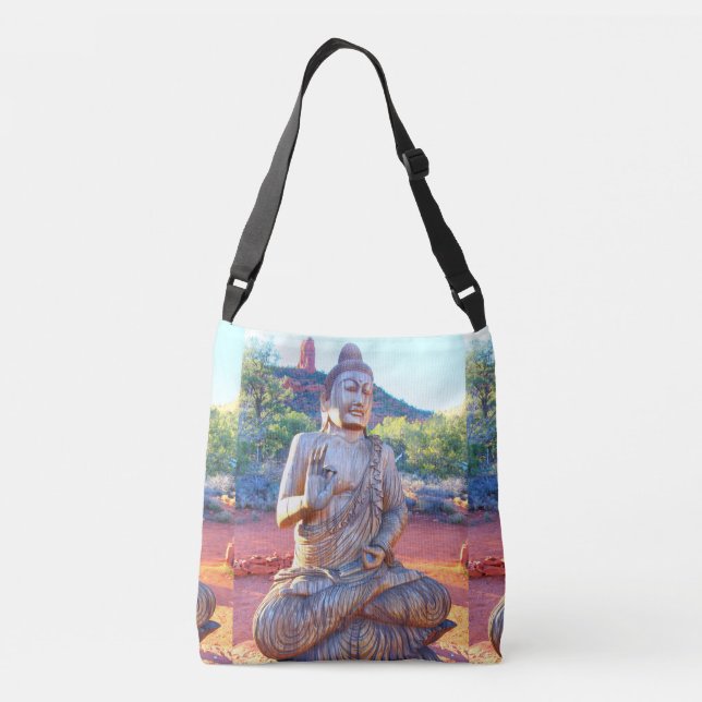 Bolsa Ajustável Estátua de madeira de buddha (Verso)
