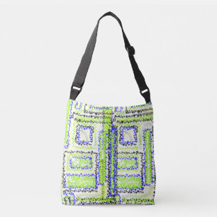 Bolsa Ajustável Estrelas Círculos Azul Verde Amarelo Negro Saco