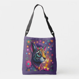 Bolsa Ajustável etnia africana kwanzaa animais selvagens em disfar